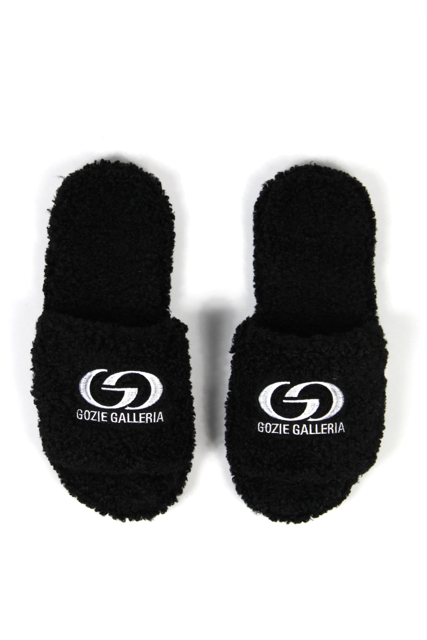 BLACK BLESSED GROUND SLIPPERS