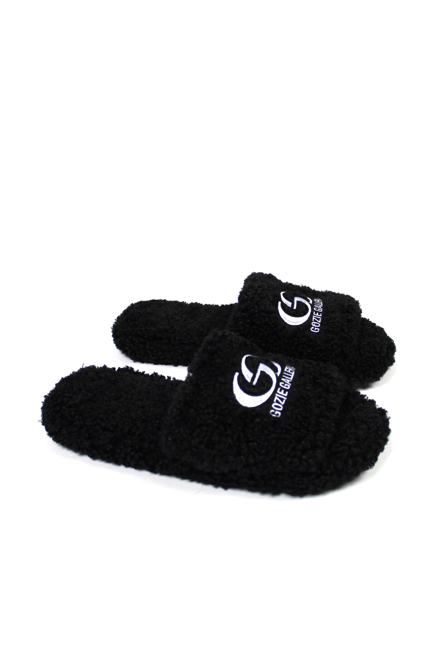 BLACK BLESSED GROUND SLIPPERS